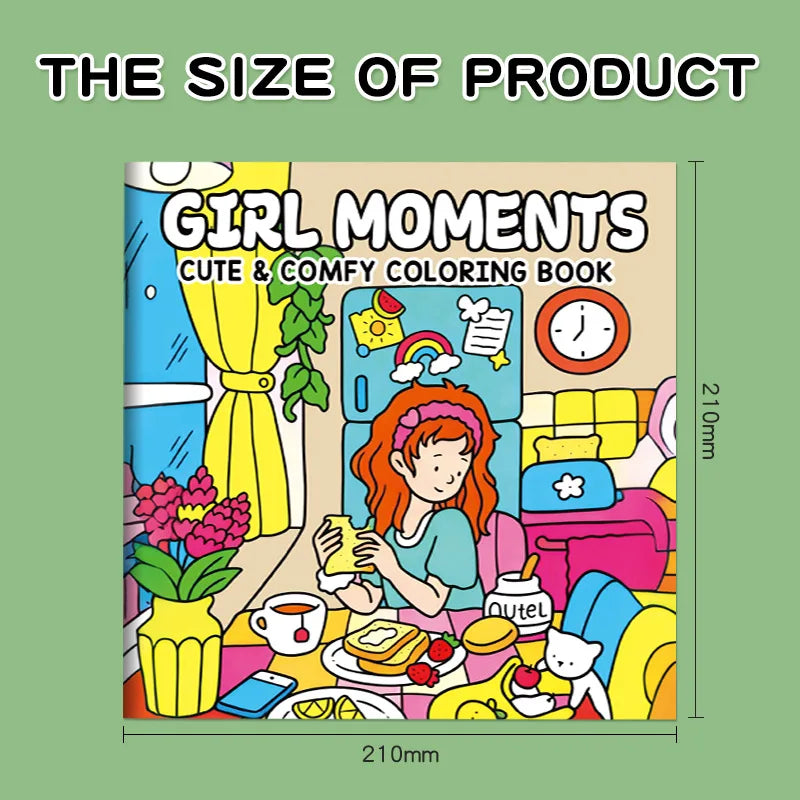 Children's Painted Painting Book Cozy Friend Cute Comfy Coloring