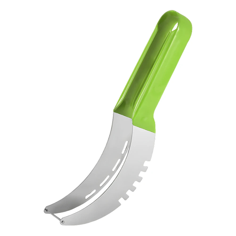 Stainless Steel Fruit Slicer – Watermelon, Melon & Pineapple Peaceful Pleasures Health and Wellness green United States