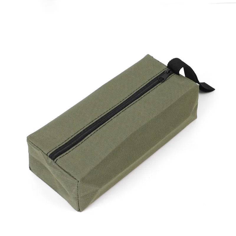 Small Oxford Cloth Tool Bag Handheld Hardware Anti Drop Organizer Lightweight Mini Repair Kit Storage Bag Multifunctional Pouch Peaceful Pleasures Health and Wellness green 2pcs