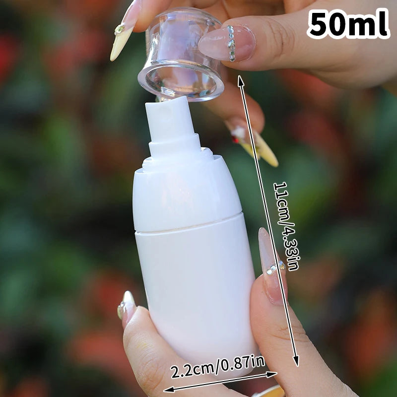 30/50/100ml Plastic Cream Shampoo Pump Bottle Portable Refillable Lotion Bottles Spray Container Essential Oil Travel Tools Peaceful Pleasures Health and Wellness 50ml spray