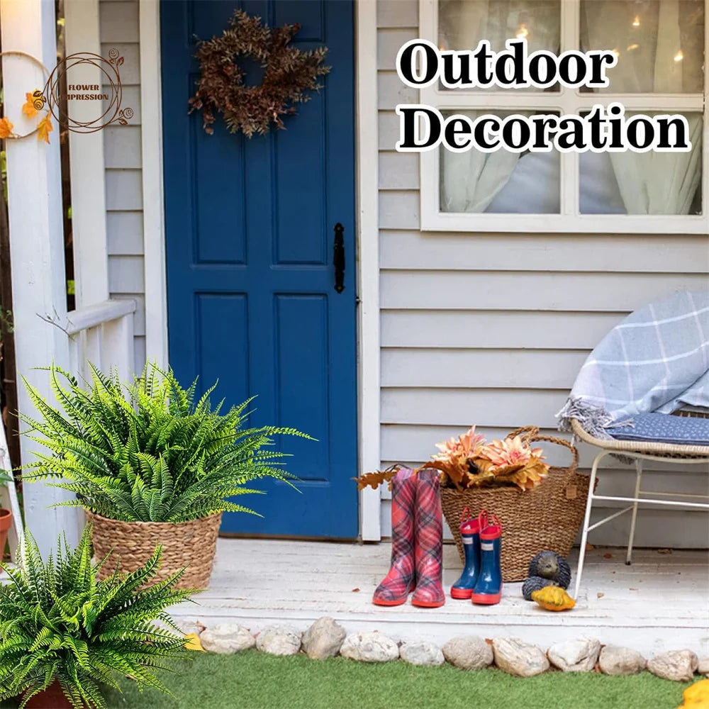 10PCS Artificial Hanging Fern Vine Garland | Fake Greenery Decor
