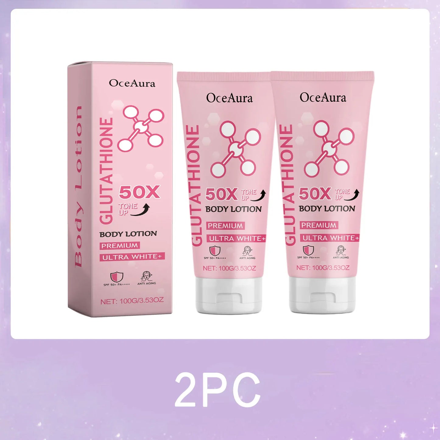 OceAura Glutathione Niacinamide Brightening Body Lotion 100g