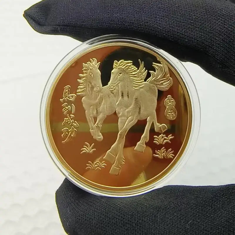 2026 Chinese New Year Horse Lucky Coin | 40mm Metal Collectible
