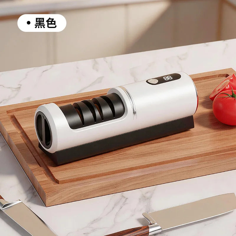 USB Electric Knife Sharpener – Auto Mini Kitchen Grinder