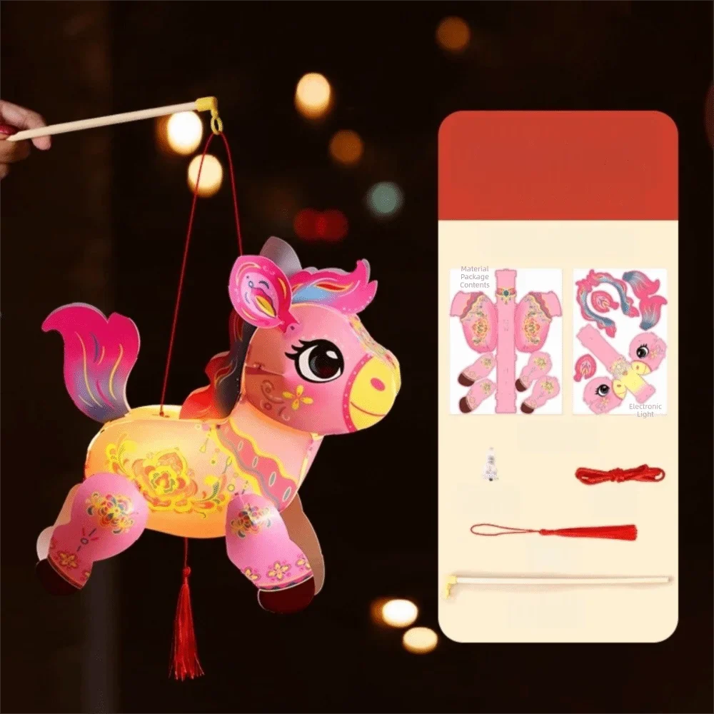 Chinese Zodiac Horse Handheld Lantern – Luminous PVC Festival