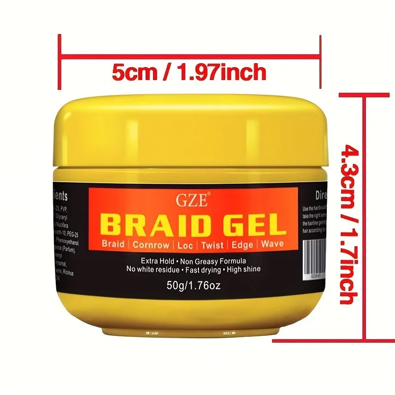 GZE Black Castor Oil Curl Defining Cream – Anti-Frizz 100g Curl Defining Cream Peaceful Pleasures Health and Wellness Braid Gel 50g