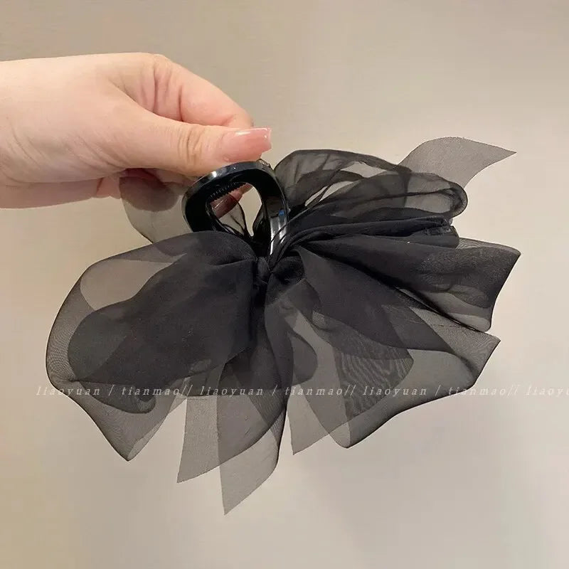 Elegant Net Ponytail Braid Claw Clip Hairpin | Women's Hair Accessory