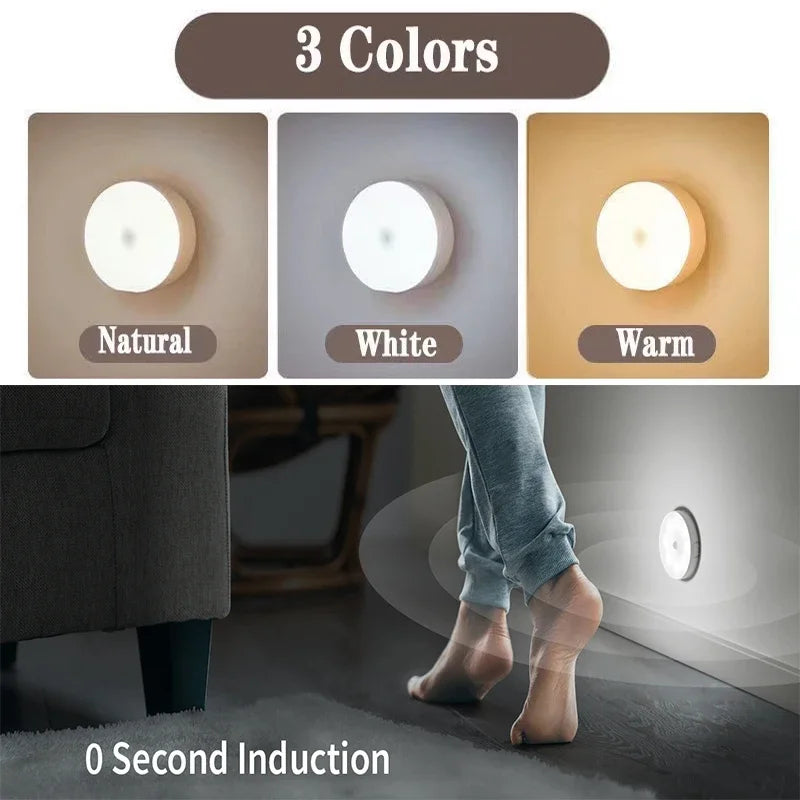 Motion Sensor LED Night Light | USB Rechargeable Wireless