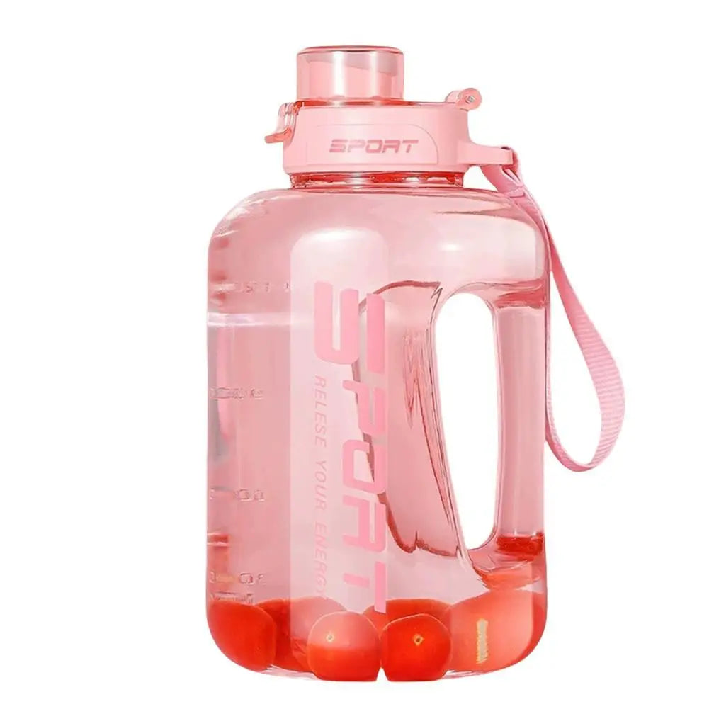 2.5L Large Capacity Water Bottle,Leakproof,Heat-Resistant Perfect for Gym, Hiking, Camping,Travel for Men & Women Fitness Bottle Peaceful Pleasures Health and Wellness D