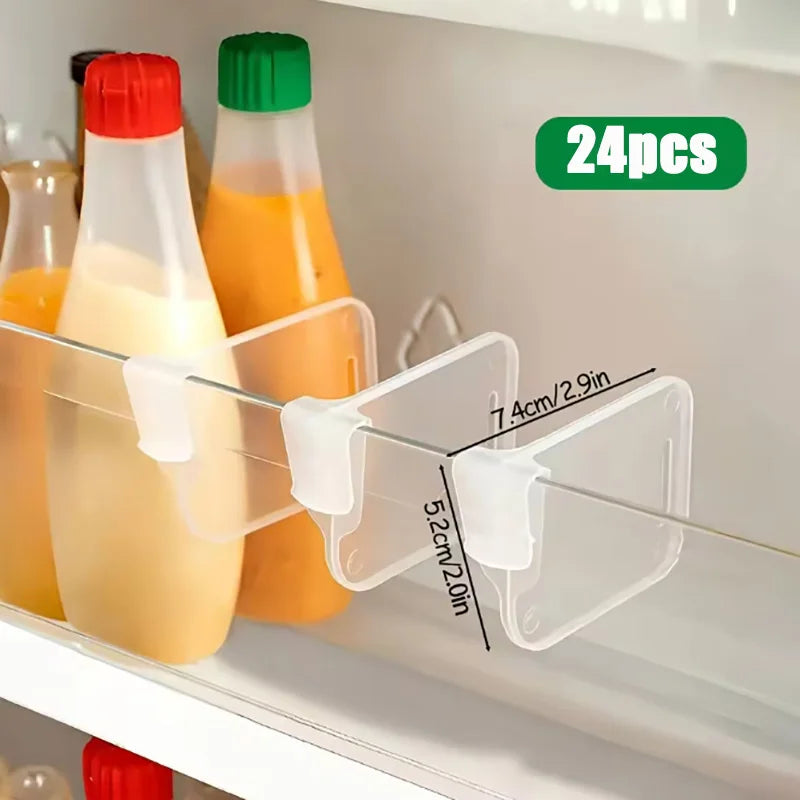 Clear Adjustable Refrigerator Organizer Dividers – 8/16/24 Pack