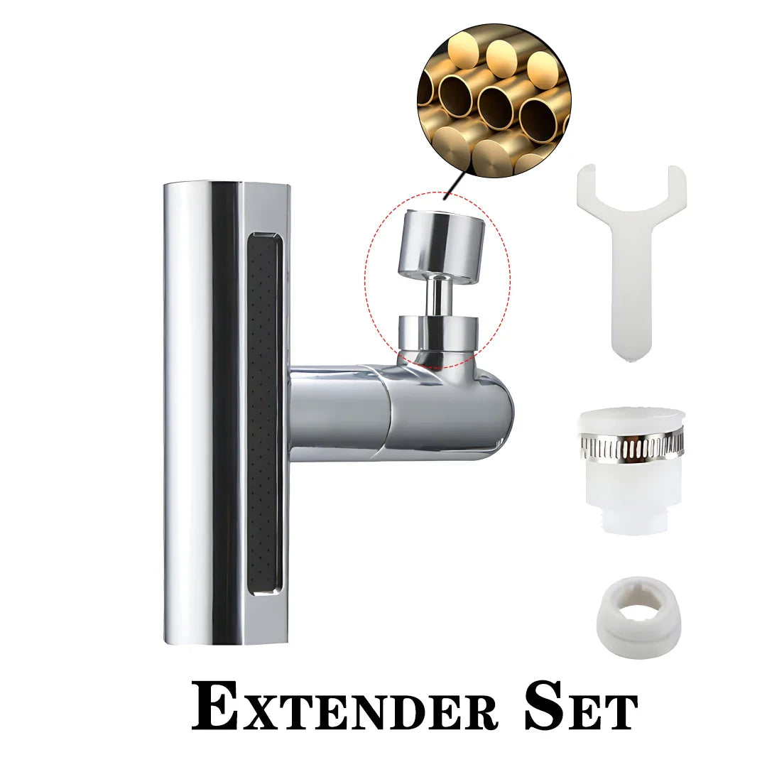 Swivel Waterfall Faucet – 4-Mode Adjustable Kitchen & Bath Spout