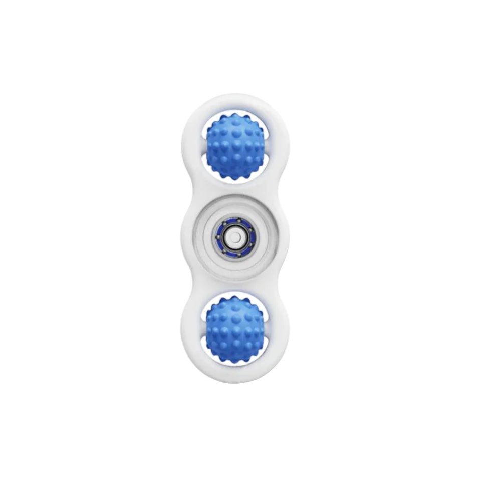 Fidget Silicone Sensory Toy Rotating Rolling Gyroscope Decompression Toy For Anxiety Relief Sensory Autism Toys Peaceful Pleasures Health and Wellness Blue - 1Pc