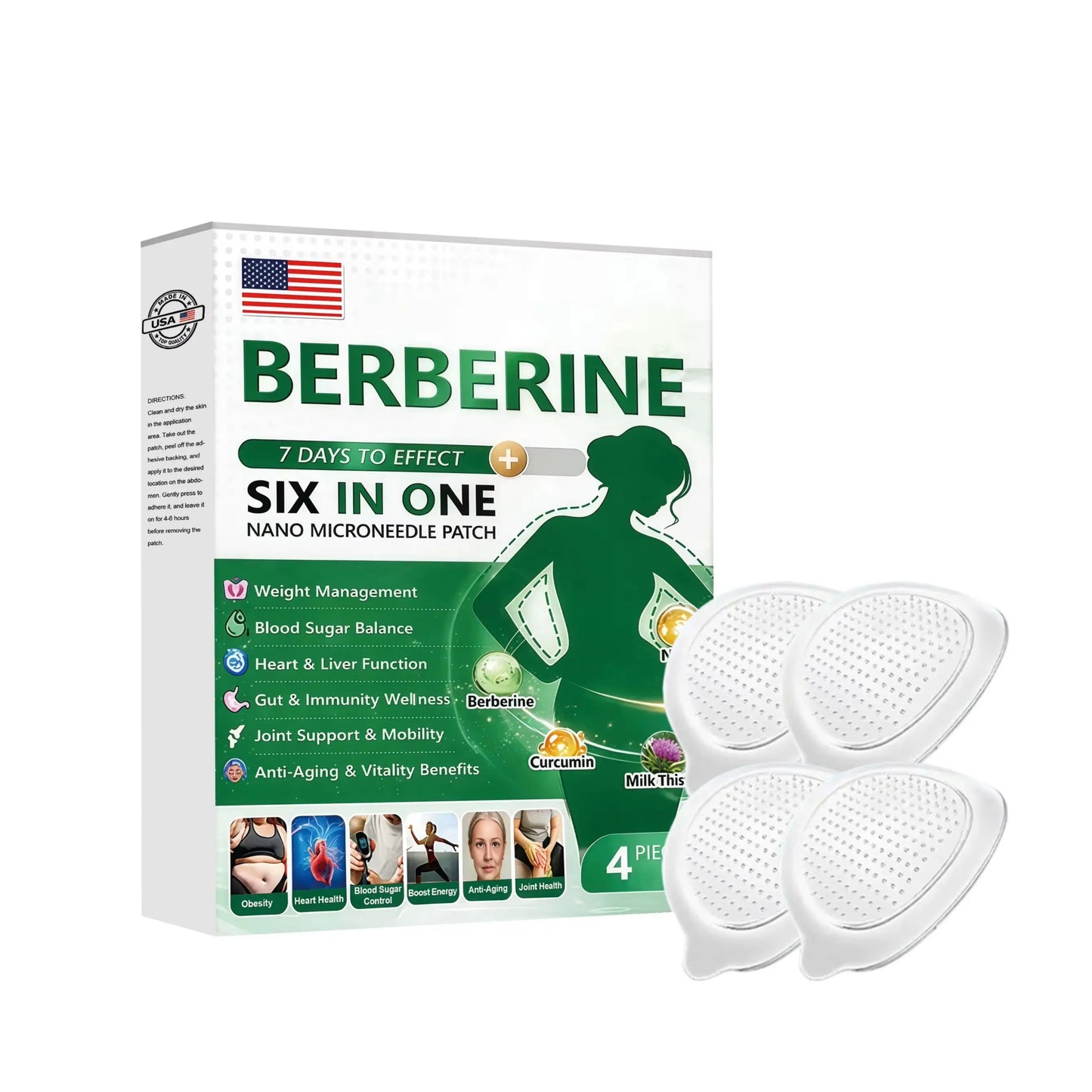 Body Firming Microneedle Patch – Waist, Tummy & Thigh Set