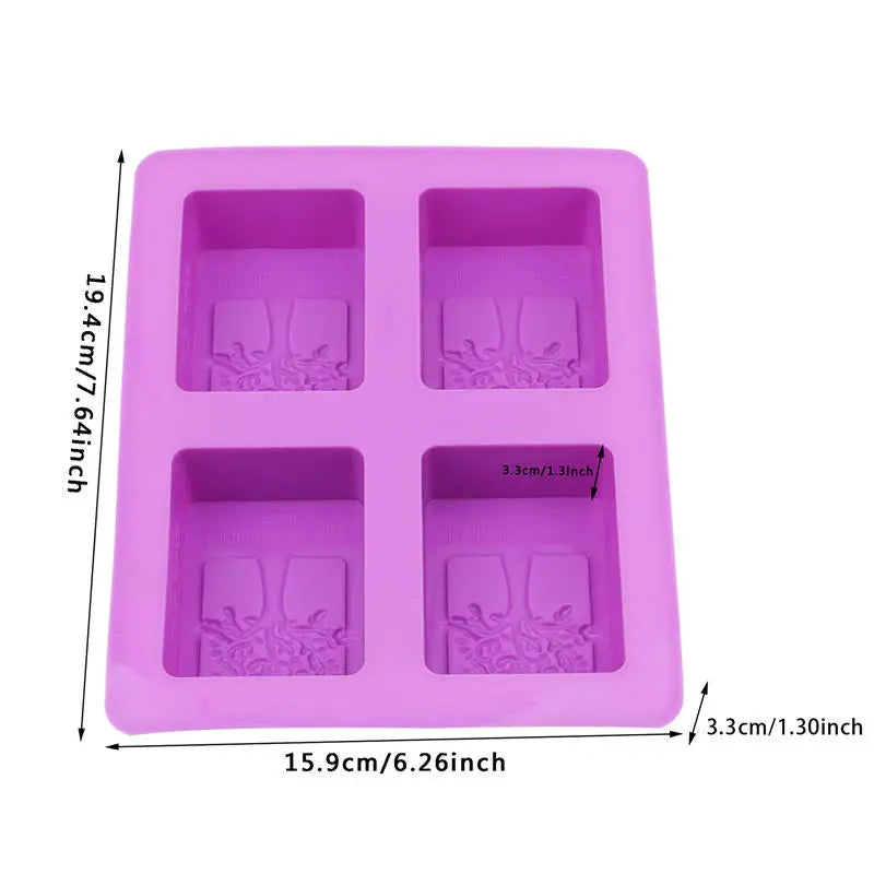 Tree Shape Silicone Mold 4 Cavity Soap Chocolate Candy Baking Mold for DIY Crafts Cake Decor Resin Molding Tools Peaceful Pleasures Health and Wellness