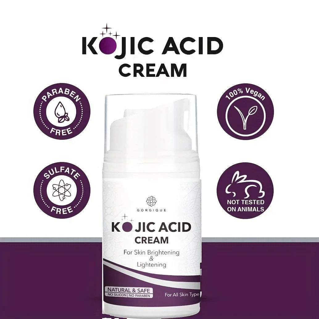 Kojic Acid Face Cream – Niacinamide, Vitamin E & Hyaluronic Acid