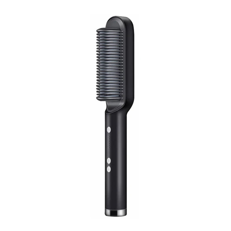Intelligent constant temperature multi level temperature setting electrical ABS straight hairbrush Peaceful Pleasures Health and Wellness black 100-240V AU plug
