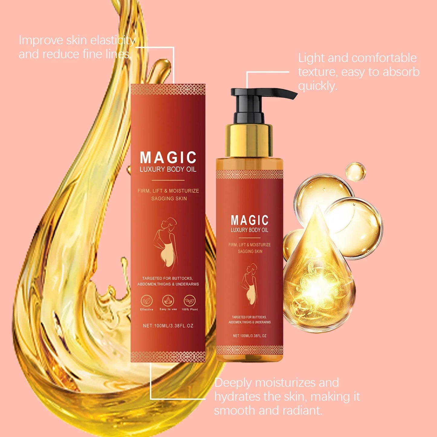 Body Firming Emollient Oil – Nourishing Daily Skin Moisturizer