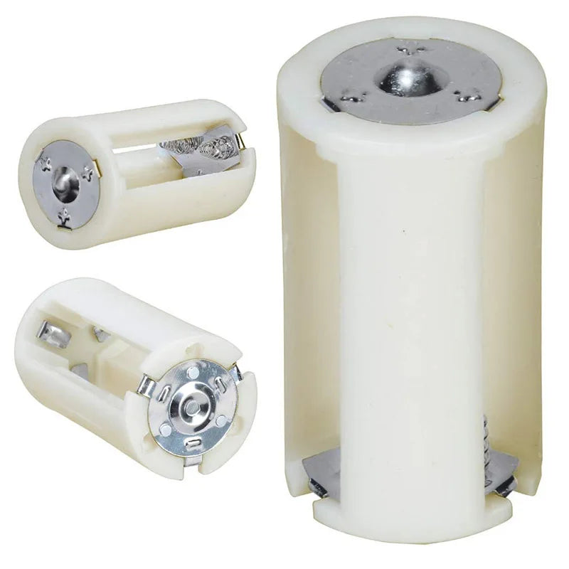 4PCS Translucent AA To Size D Battery Converter Adapter Case AA Battery Case Peaceful Pleasures Health and Wellness