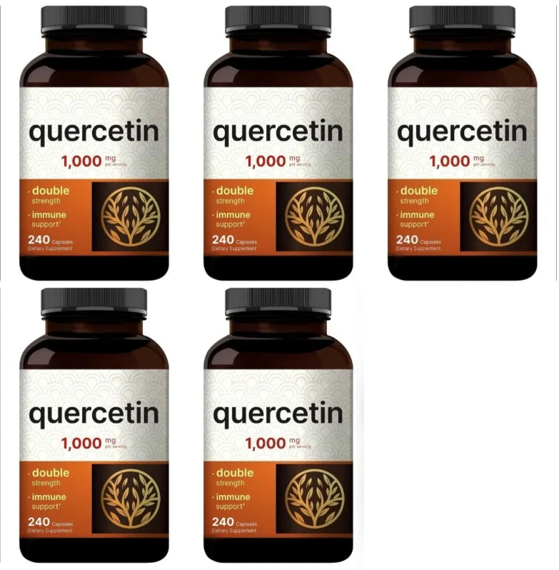 Quercetin 1000mg Dihydrate Supplement – 240 Capsules | Immune