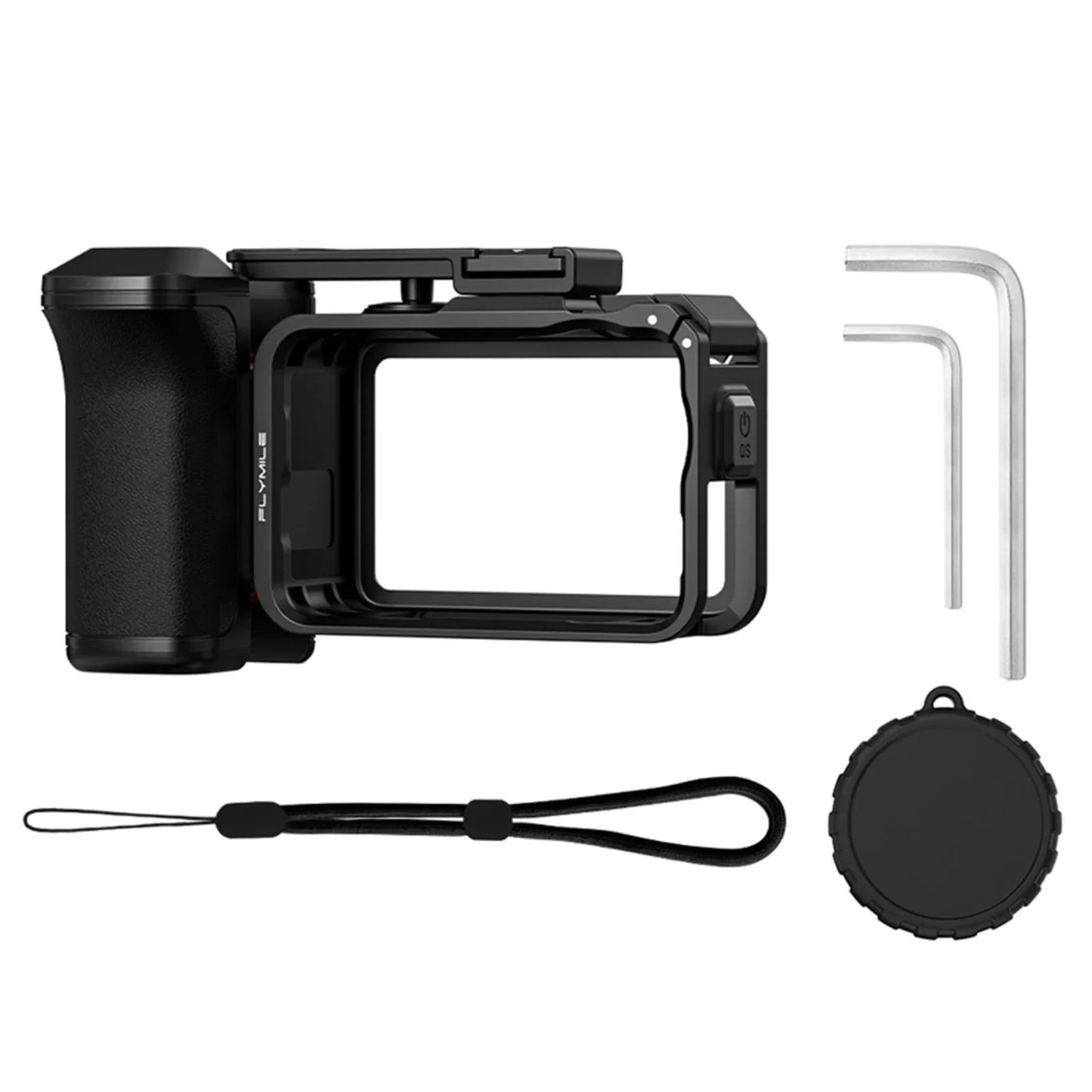 DJI OSMO Action 6 Cage Grip Handle with Shutter & Cold Shoe