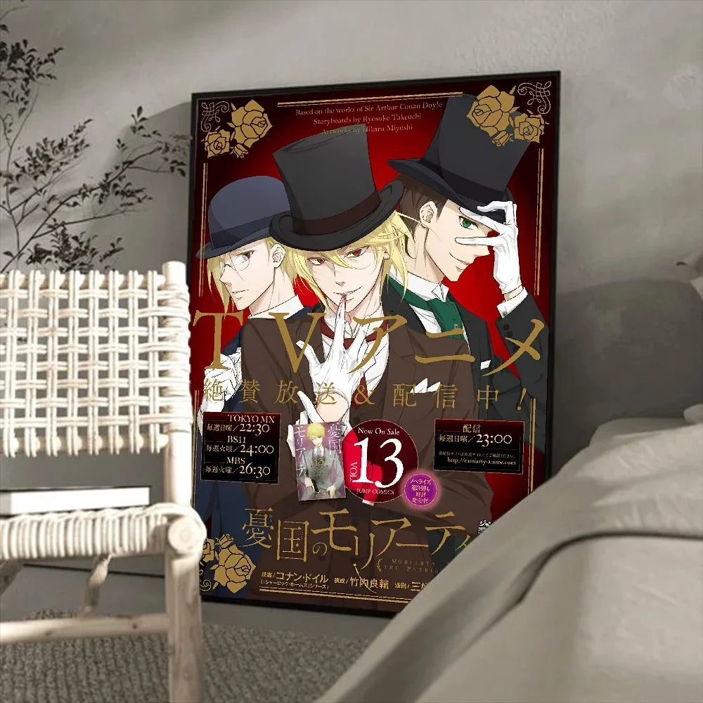 Moriarty the Patriot Anime Canvas Poster | Retro Wall Art