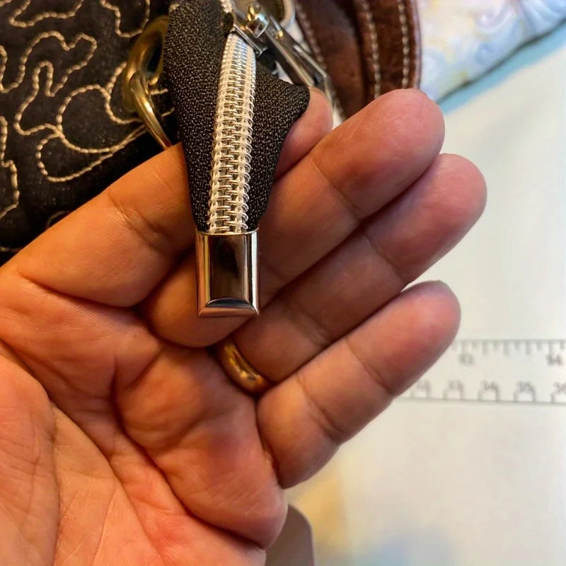 Metal Zipper Stopper Tail Clip Stop Plug Head Screw DIY Bag Leather