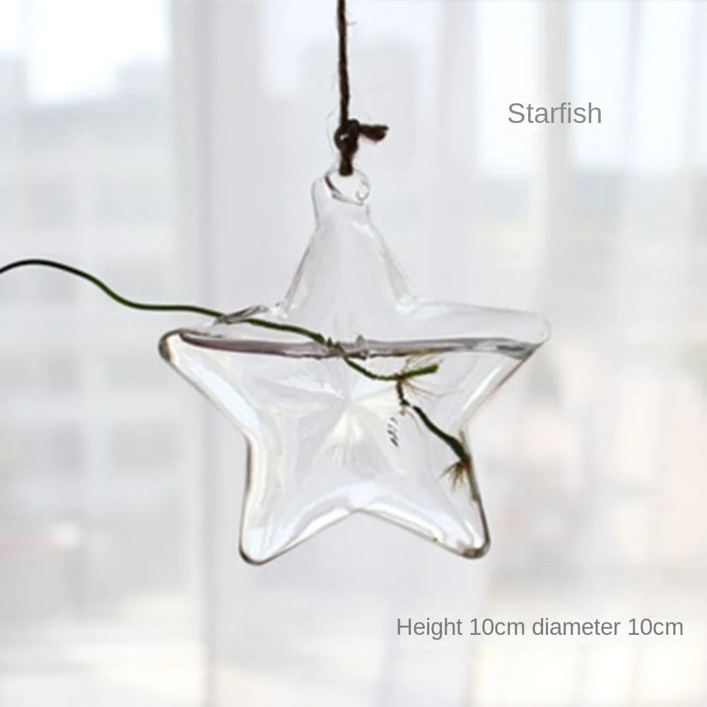 Hanging Glass Terrarium Vase | Hydroponic Plant Pot Decor