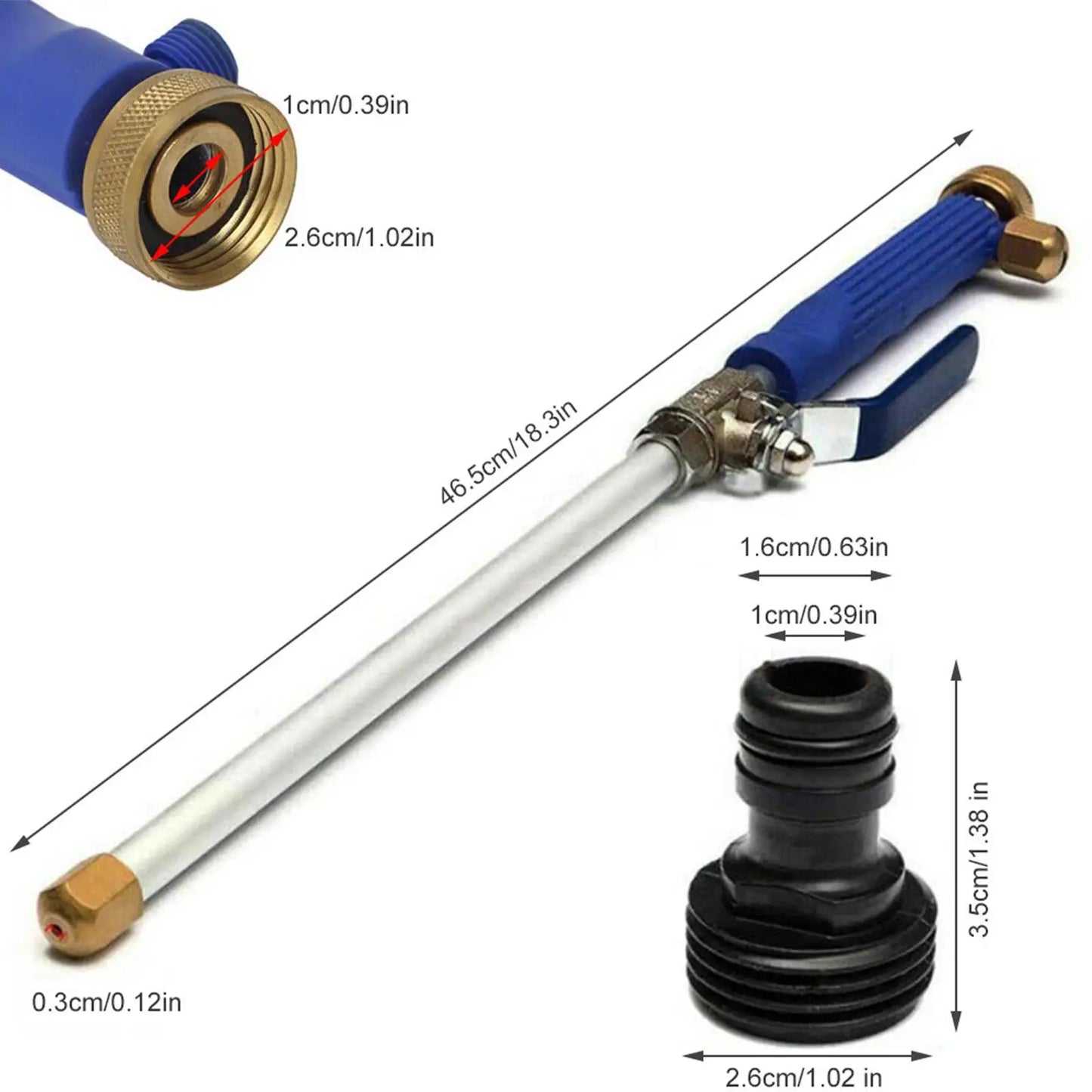 Garden Hose Nozzle High Pressure Ergonomic Water Hose Sprayer Nozzle For Watering Plants Lawn Patio Car Wash Cleaning Showering Peaceful Pleasures Health and Wellness