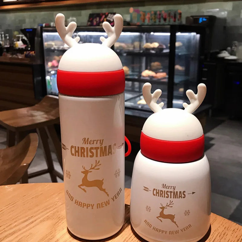 Christmas Antler Personalized Parent-Child Insulated Water Bottle
