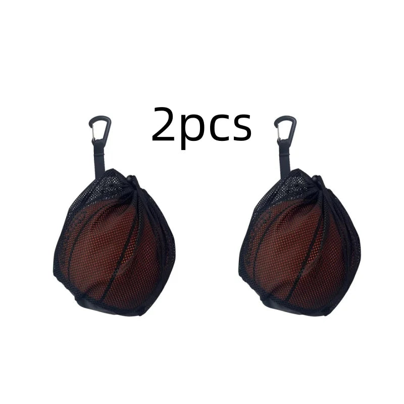 Single Ball Storage Zipper Pocket Gym Yoga Drawstring Sling Mesh Carry Bag for Basketball Volleyball Soccer Football Sports Bags Peaceful Pleasures Health and Wellness 2pcs