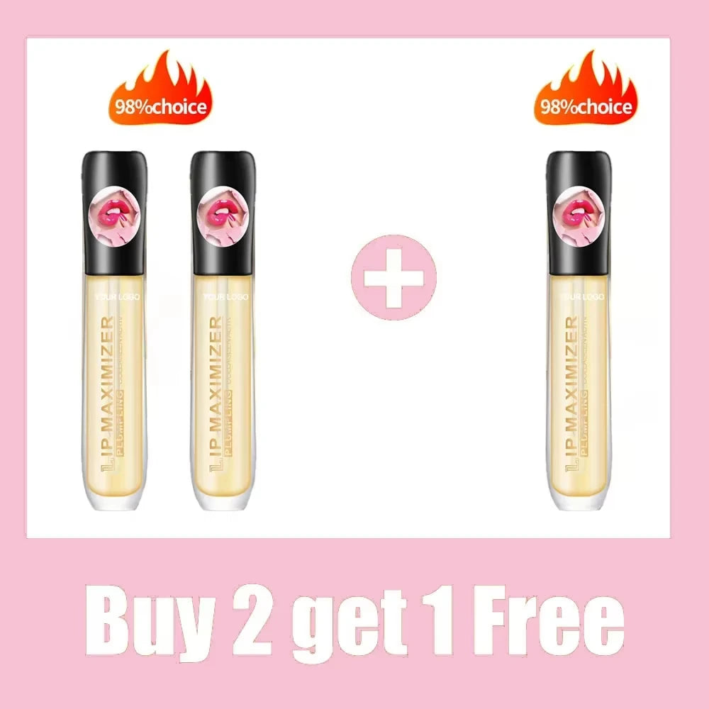 Long Lasting Lip Plumper Oil Serum Instant Volumising Essence Oil Moisturize Repair Lip Fine Lines Increases Elasticity Sexy Lip Peaceful Pleasures Health and Wellness Buy 2 Get 1 Free