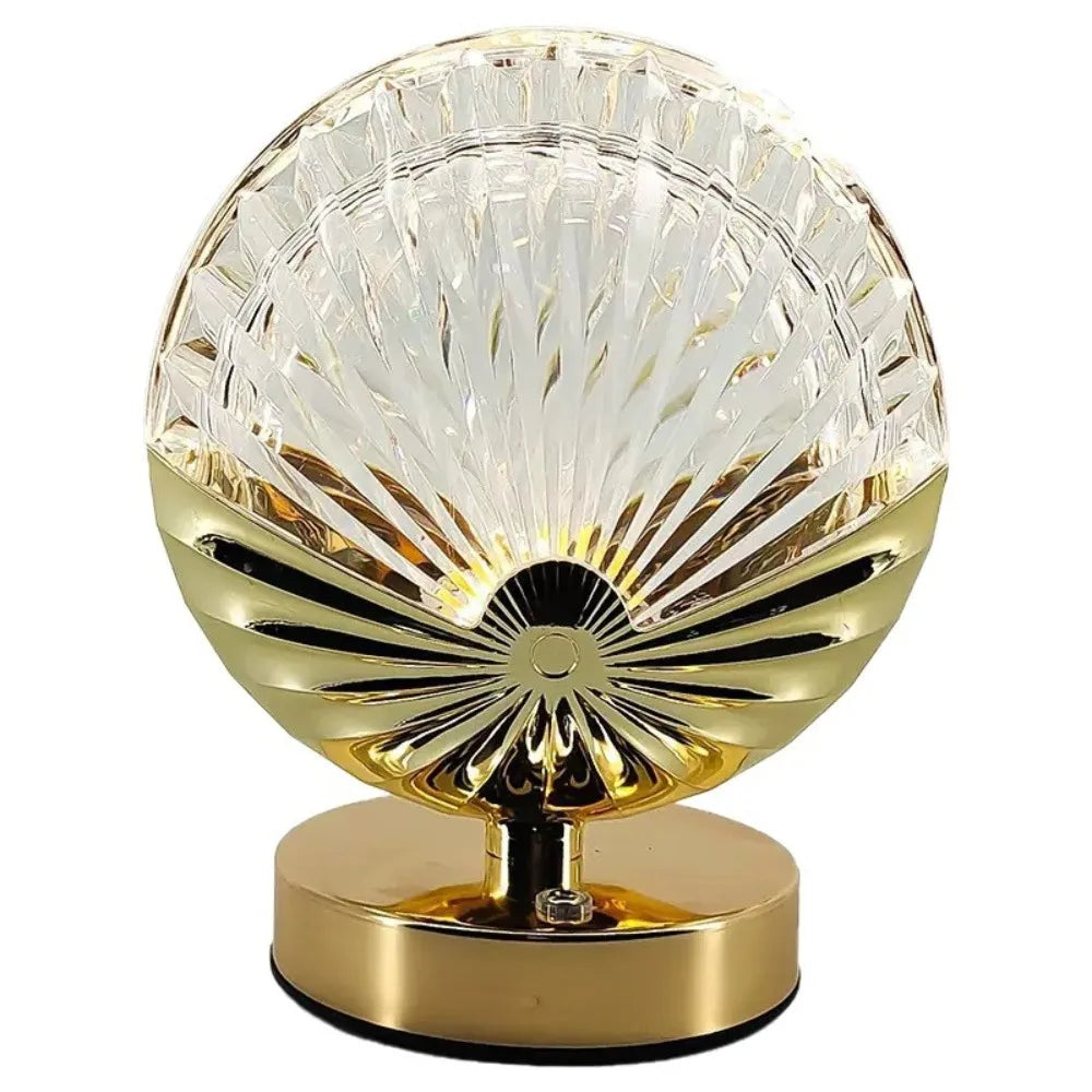 Dimmable Crystal Mushroom Table Lamp | 3-Color Touch LED Night Light