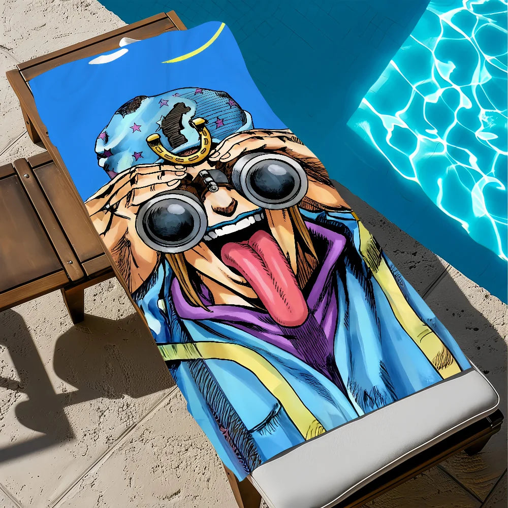 JoJo Anime Beach Towel | Quick Dry Soft Towel for Travel & Gym Anime Beach Towel Peaceful Pleasures Health and Wellness z2 STJ150x200CM