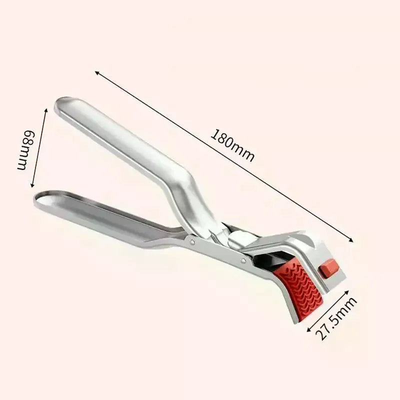 Air Fryer Plate Holder Tongs – Heat-Resistant Stainless Dish Clip