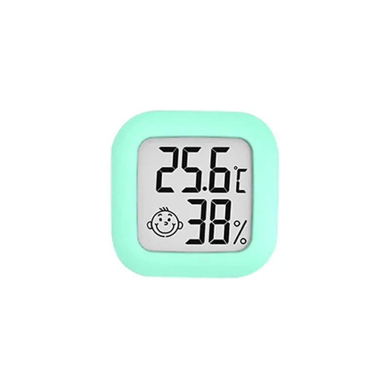 The Mini Electronic Thermometer and Hygrometer Is Portable and Compact for Camping and Vehicle-mounted Use Peaceful Pleasures Health and Wellness green