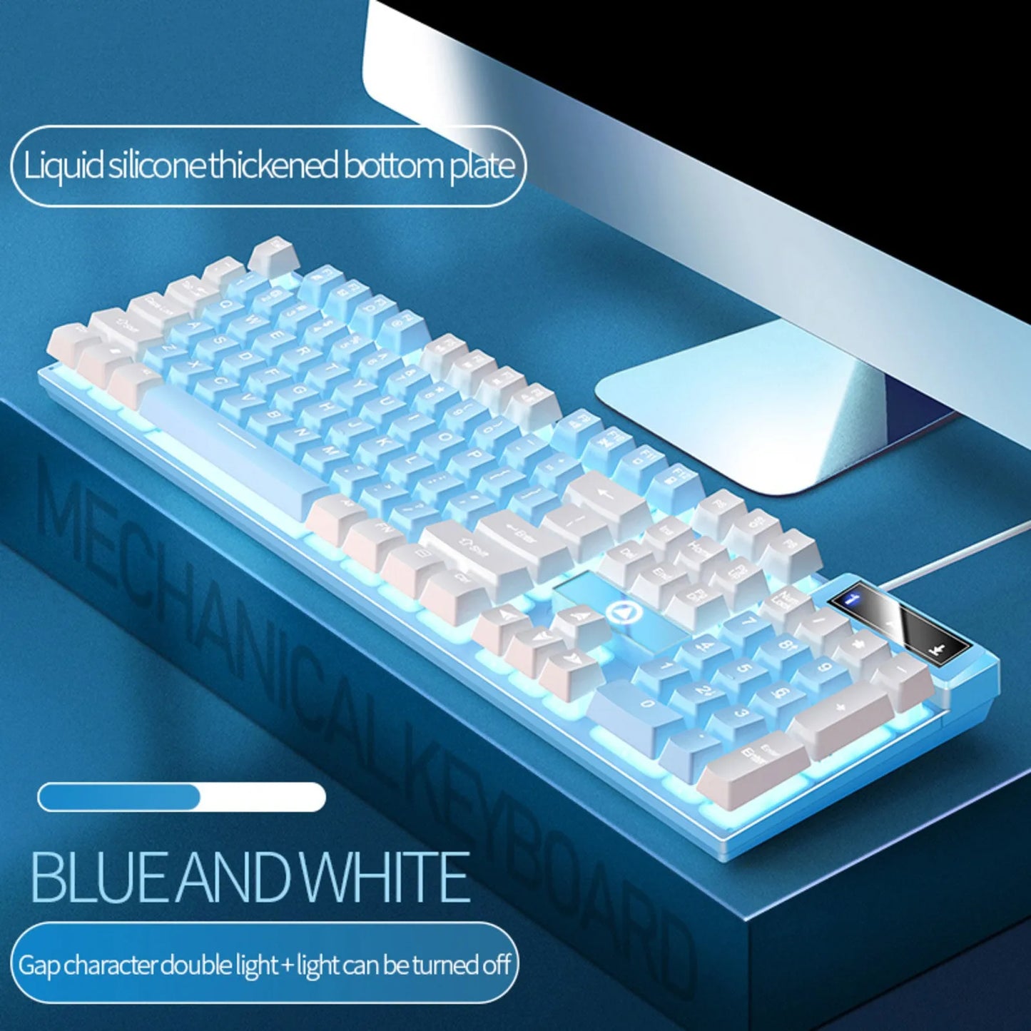 K500 RGB Wired Gaming Keyboard | Mechanical Feel 104 Keys