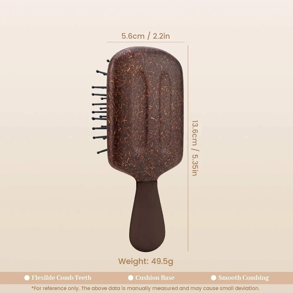 Wood Air Cushion Hair Brush & Scalp Massage Comb | Anti-Static