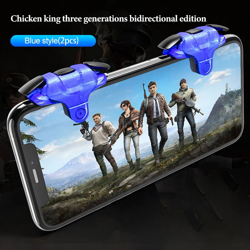 Multi-function frequency conversion chicken eating artifact auxiliary button chicken king three generations continuous mobile Peaceful Pleasures Health and Wellness Blue(a pair)