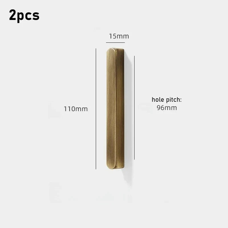 Pure Brass Antique Bronze Cabinet & Drawer Handle | Minimalist