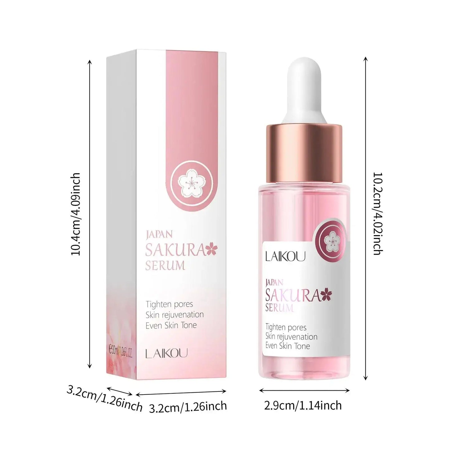 LAIKOU Cherry Blossom Face Serum 30ml – Hydrating & Firming