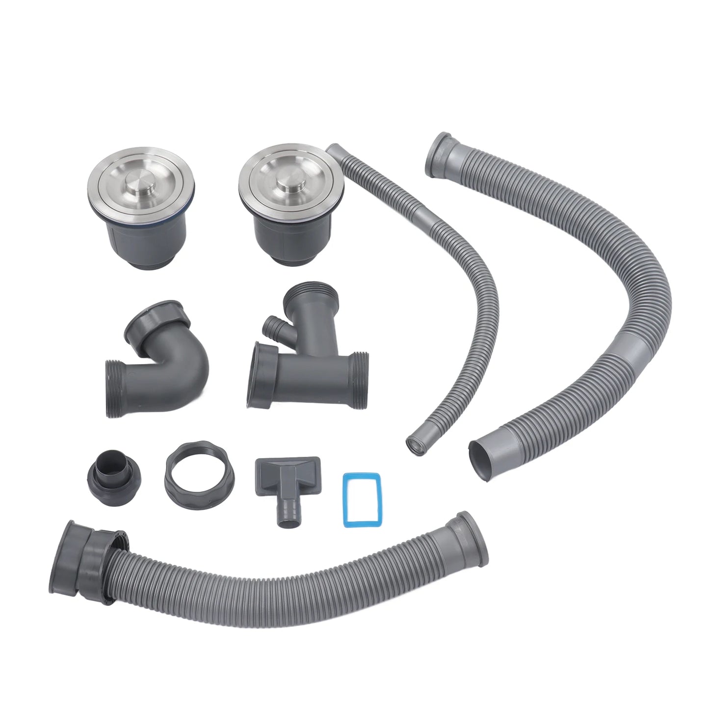 Kitchen Sink Double Hose Drain Quick Draining Expandable Multiple