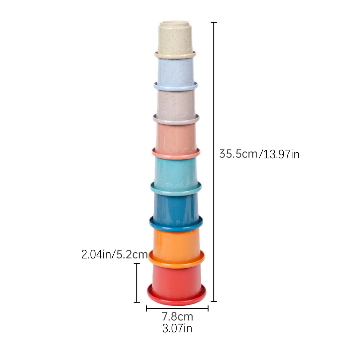 8-Piece Stacking Cups for Rabbits, Guinea Pigs & Small Pets
