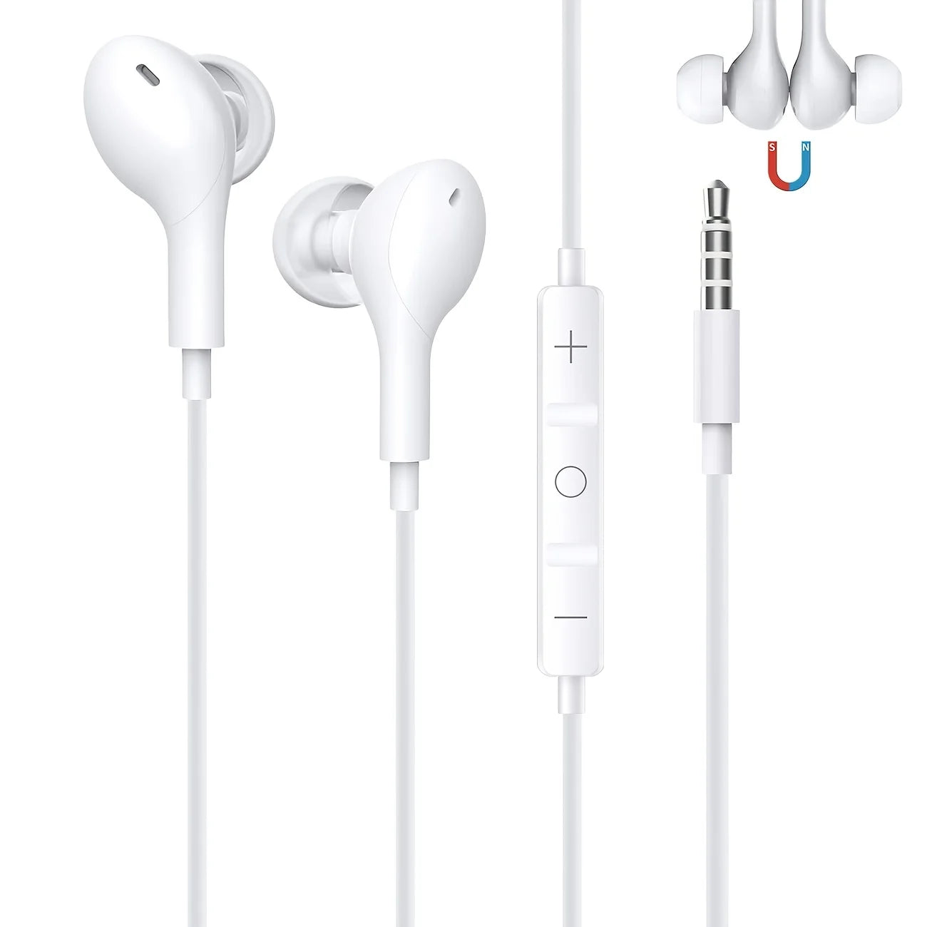 1pc HIFI In-Ear Wired Gaming Earphones, Microphone & In-Line Control, 3.5mm Jack, Premium Sound Quality, Lightweight Portable Peaceful Pleasures Health and Wellness