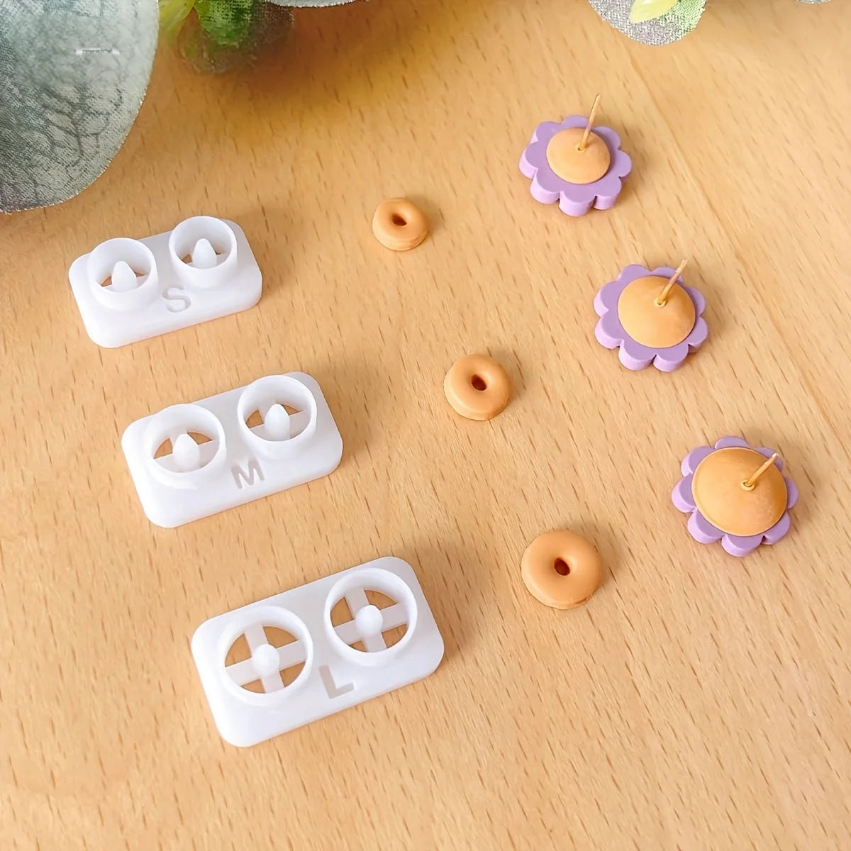 Stud Post Embedding Tool for Polymer Clay Earrings – Earring Post Embedder | Essential Polymer Clay Jewelry Tools Peaceful Pleasures Health and Wellness