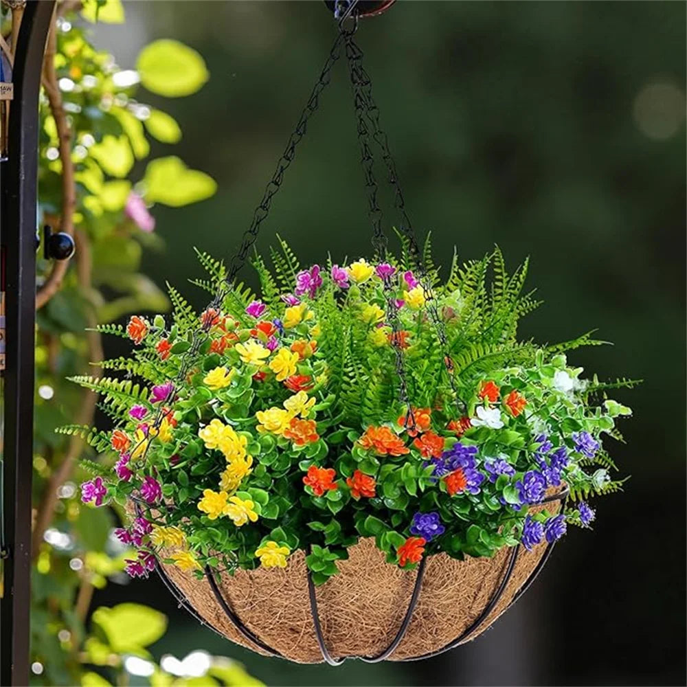 UV Resistant Artificial Flowers Outdoor Indoor Decor – 5/10pcs Artificial Flowers Peaceful Pleasures Health and Wellness