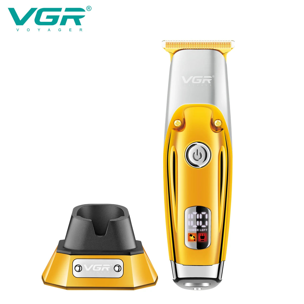 VGR Electric Hair Clipper Rechargeable Portable Home Appliance Personal Care Barber Trimmer For Men LCD USB Salon VGR V-277 Peaceful Pleasures Health and Wellness