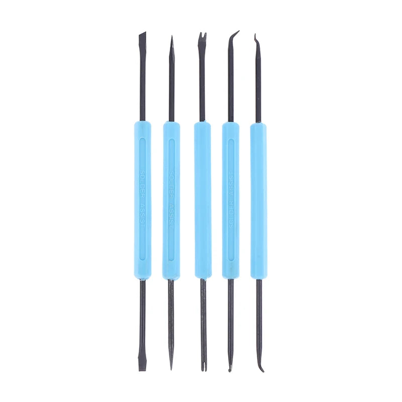 6PCS Blue Desoldering Aid Tool PCB Cleaning Repair Tool Soldering Aid Tool Set Circuit Boards Soldering Aid Tools Set Peaceful Pleasures Health and Wellness