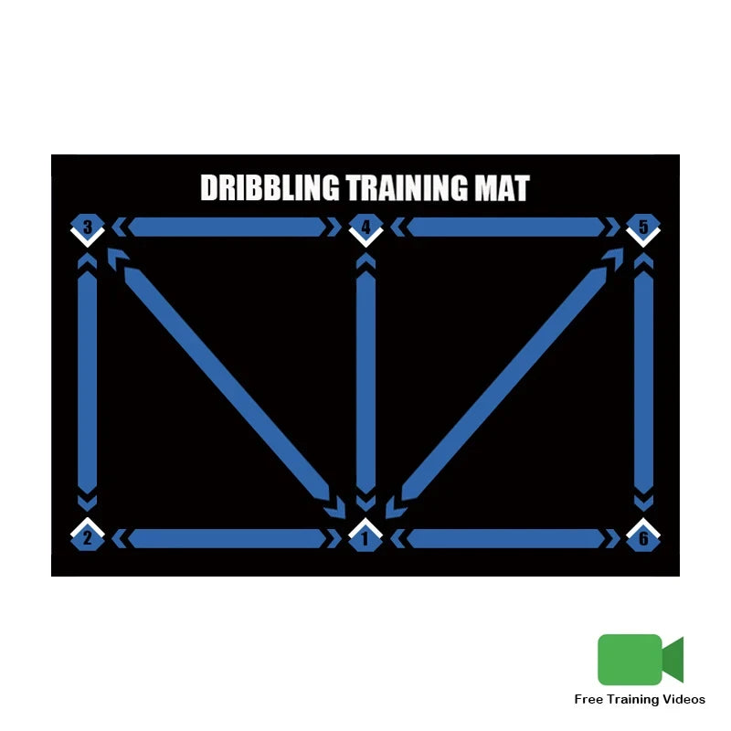 60x90cm foldable carpet dribbling football training mat children's football indoor equipment durable and anti-slip Peaceful Pleasures Health and Wellness blue