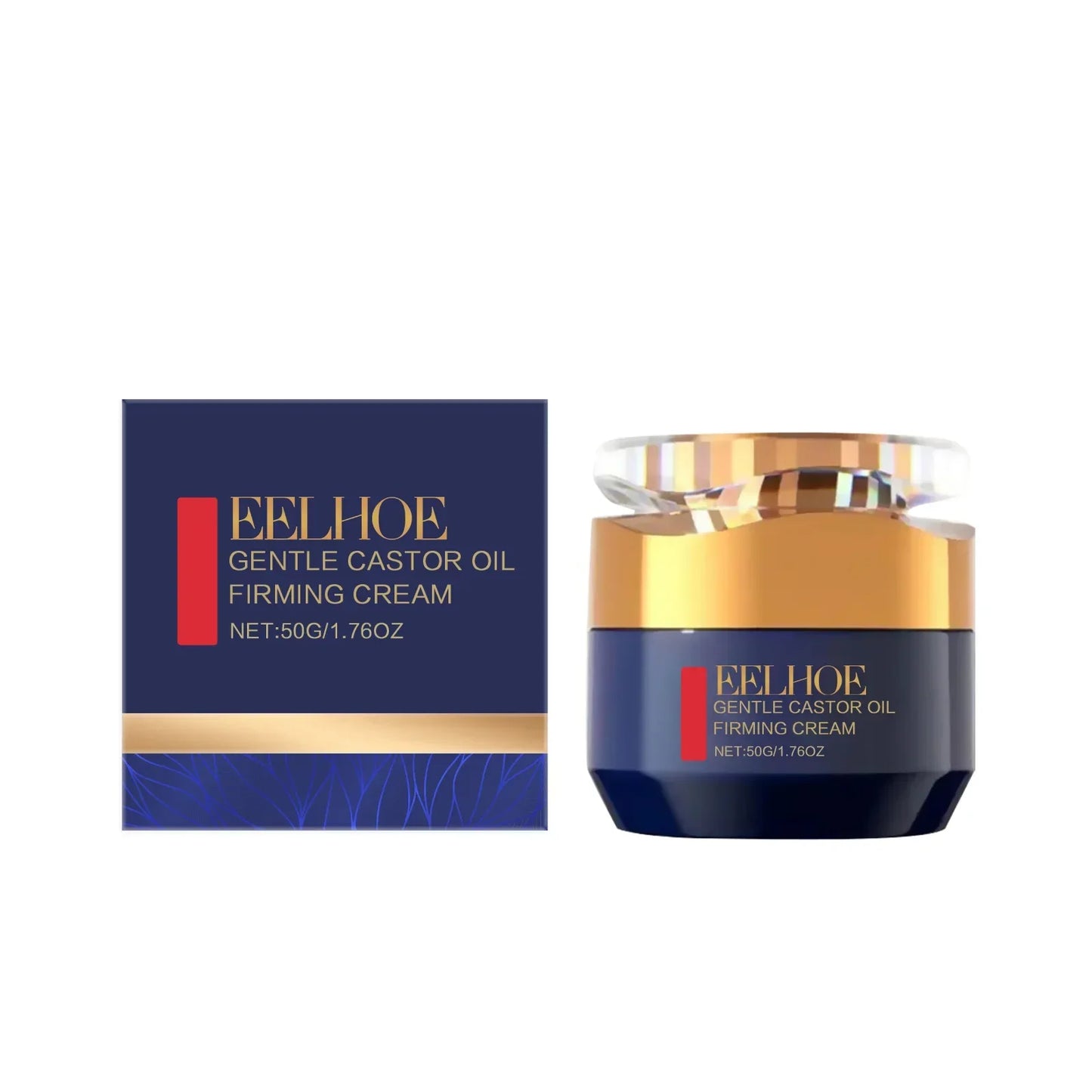 EELHOE Castor Oil Firming Body Cream for Skin Tightening Peaceful Pleasures Health and Wellness 50g Boxed