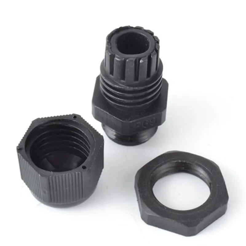10Pcs White Black Waterproof Nylon Plastic Cable Gland Connector IP68 PG7 PG9 PG11 PG13.5 PG16 Peaceful Pleasures Health and Wellness